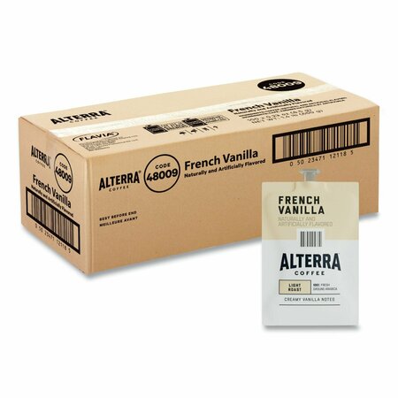 FLAVIA Alterra French Vanilla Coffee Freshpack, French Vanilla, 0.23 oz Pouch, 100PK 48009